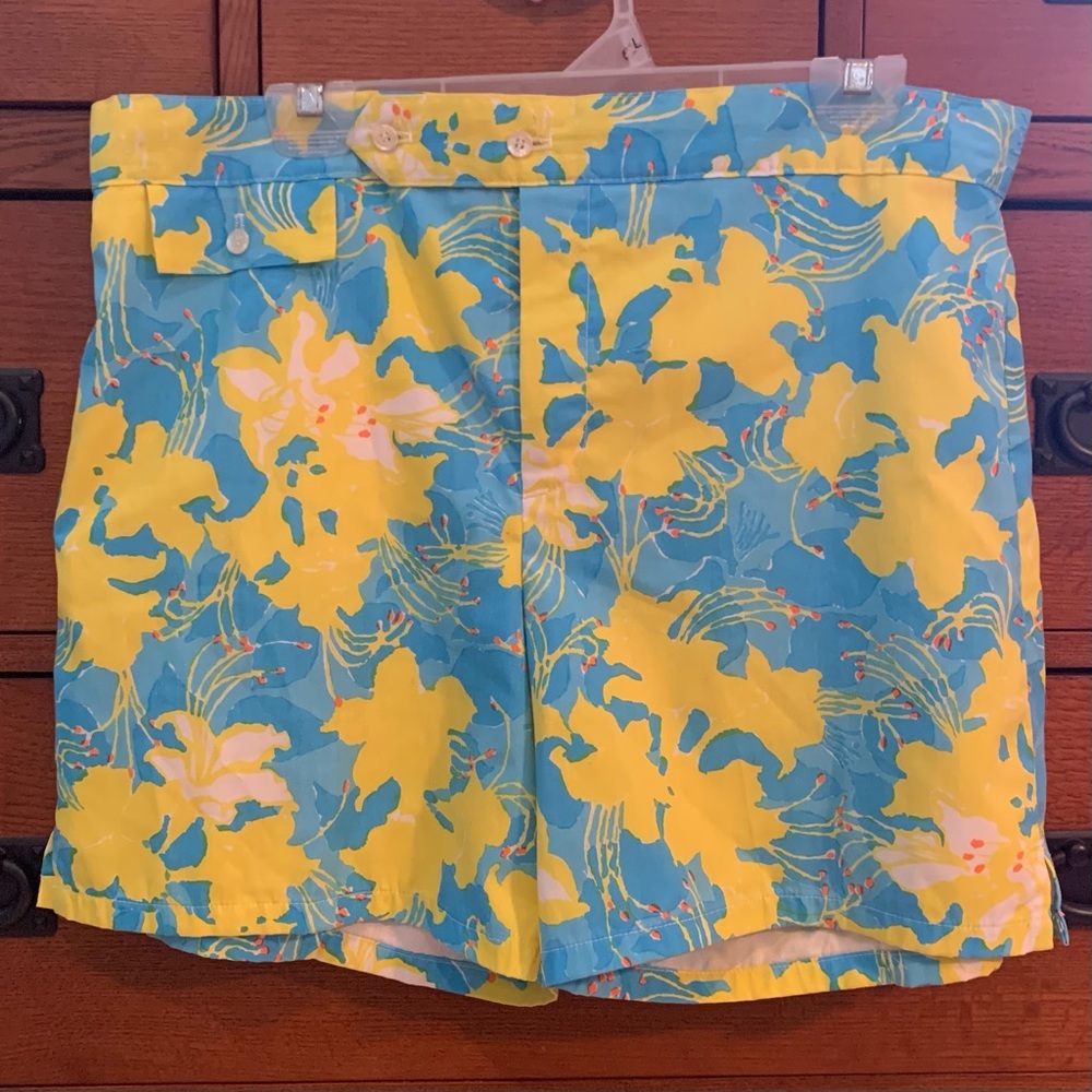 Lilly Pulitzer Mens Stuff Swim Trunks Sz 36 ☀️